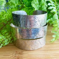 Repurposed Serving Platter Cuffs